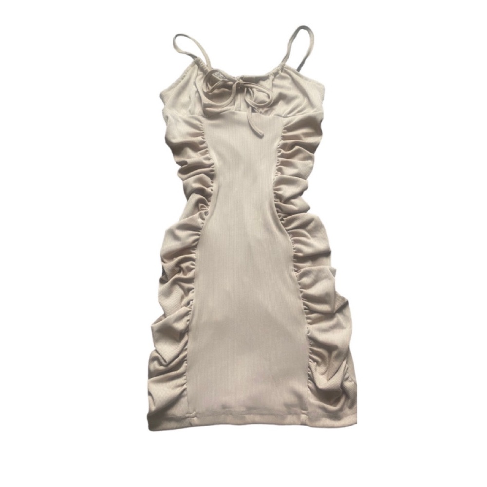 Beige/tan bodycon dress